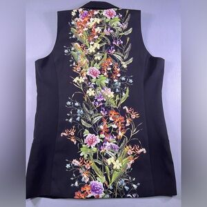 Mural Black Satin-Lined Vest